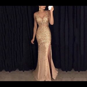 Gold dress